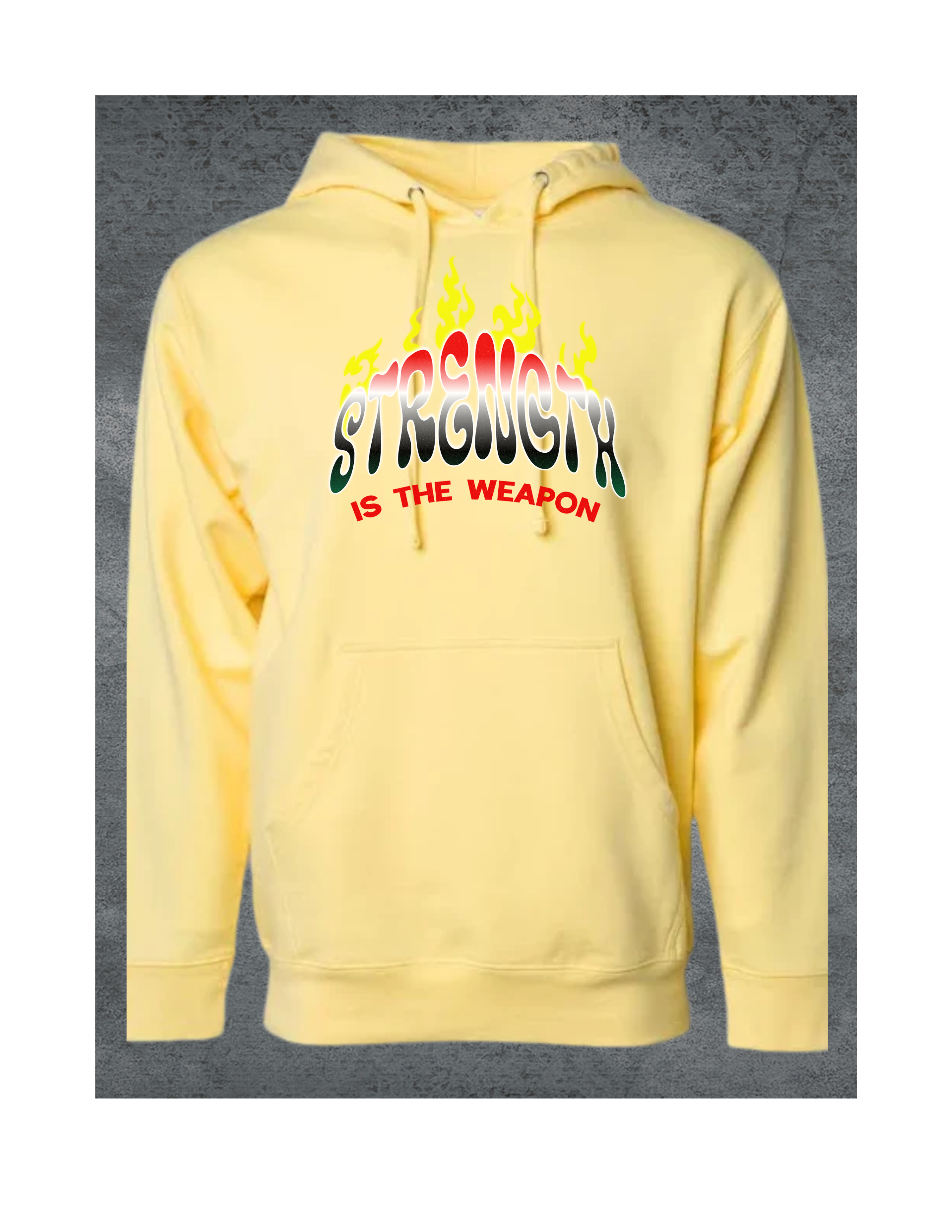 BURN IT DOWN WHITE HOODIE